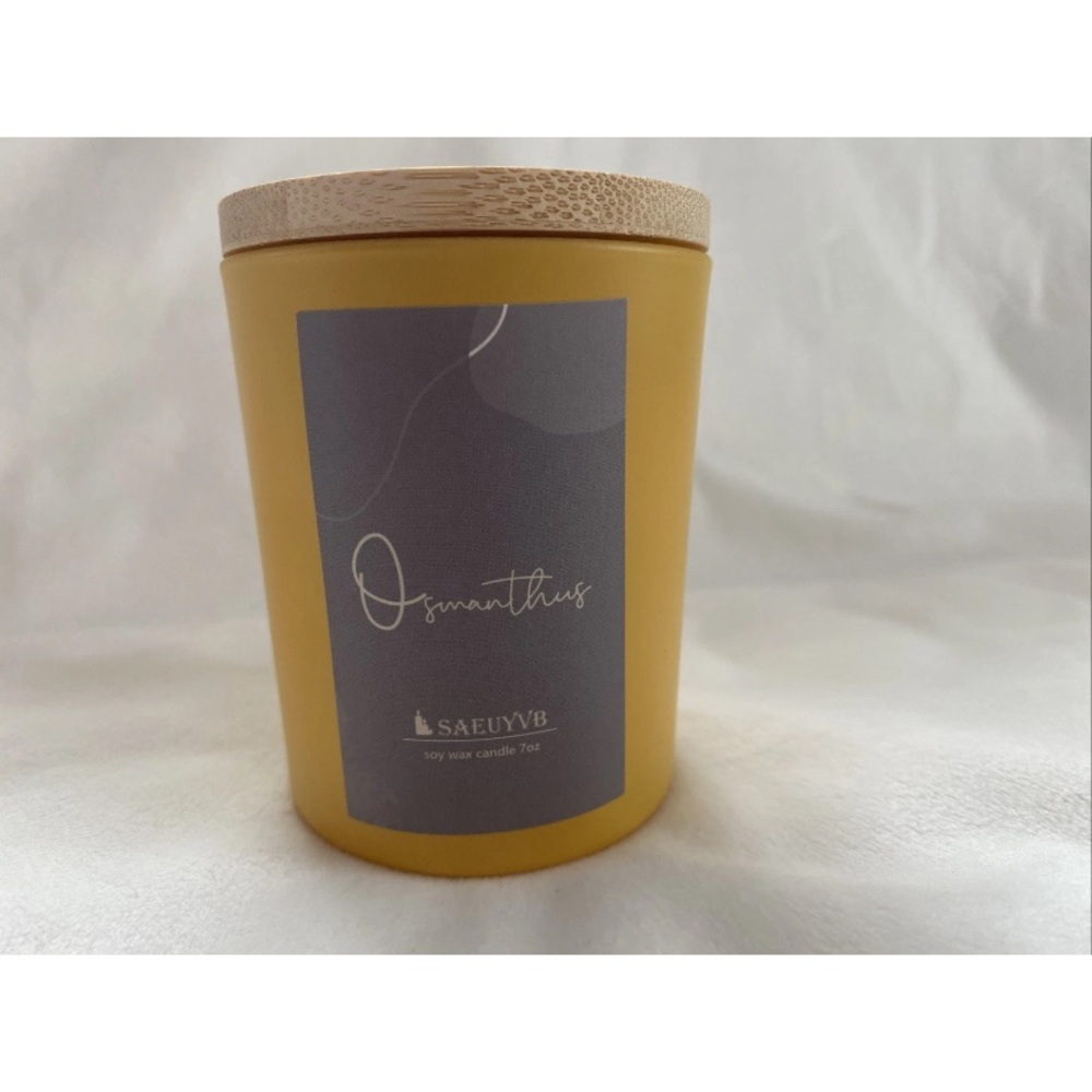 Home made candles essence oil Osmanthus Soy Wax candles 7oz